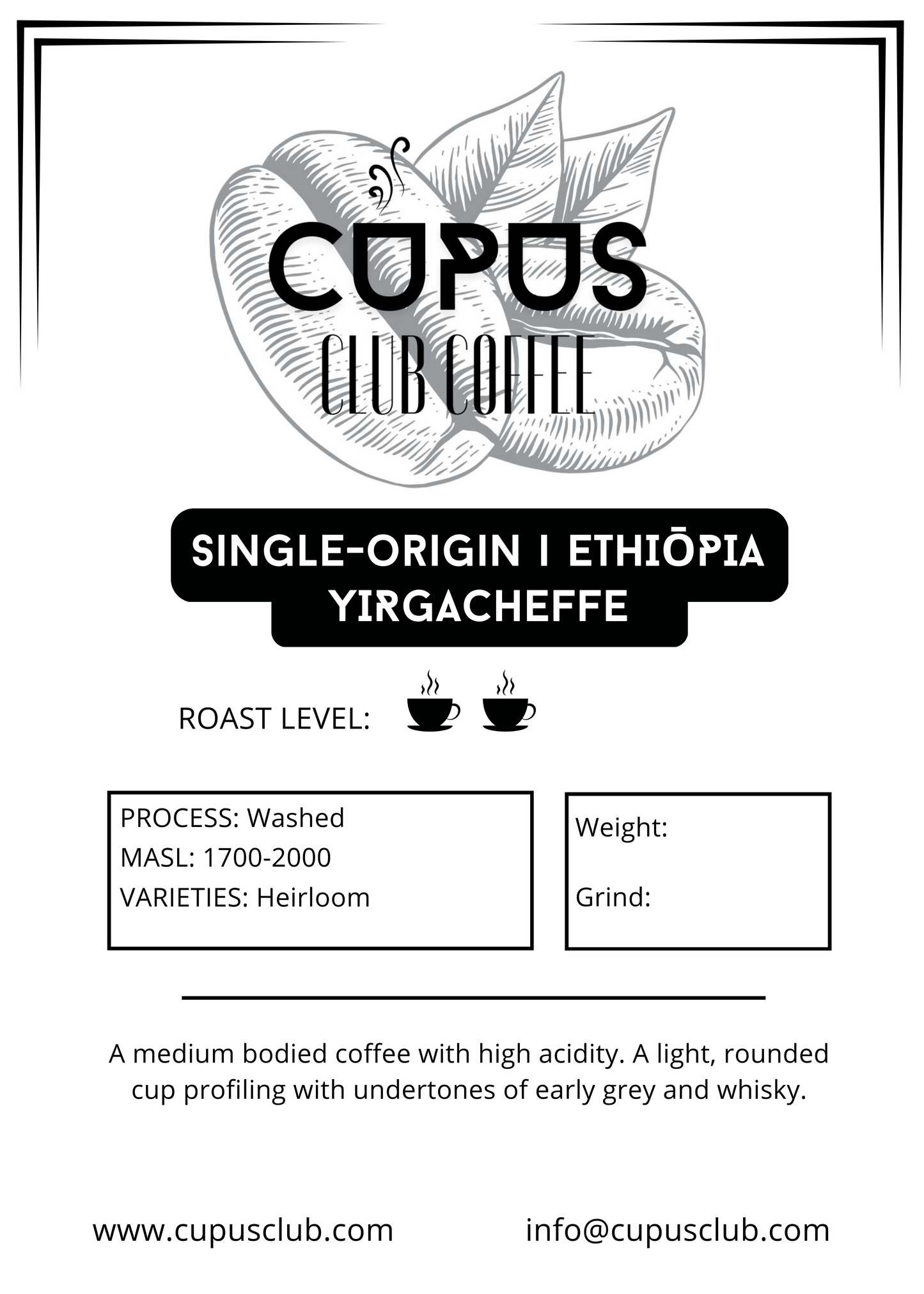 ETHIOPIA - YIRGACHEFFE