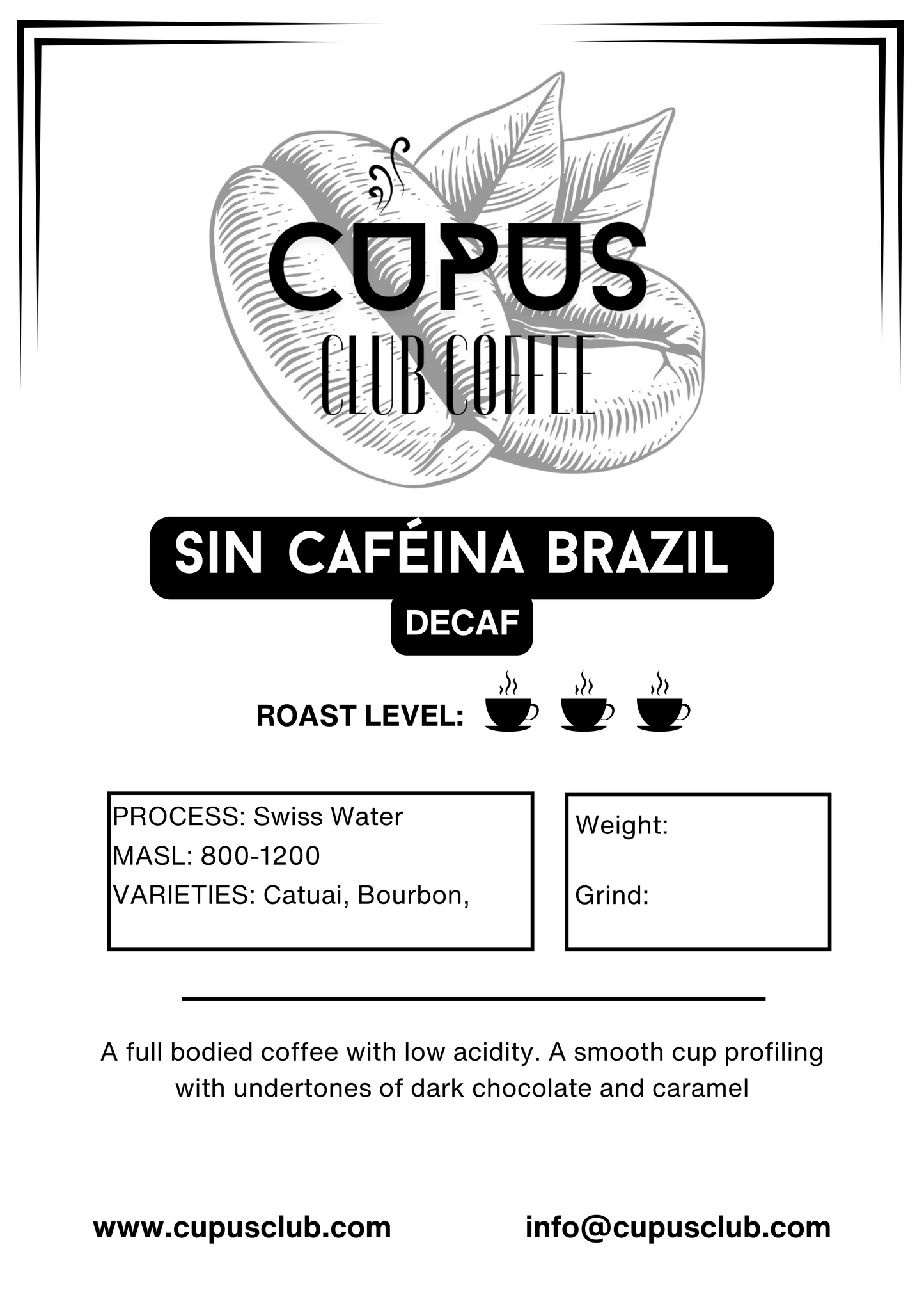 SIN CAFÈINA BRAZIL
